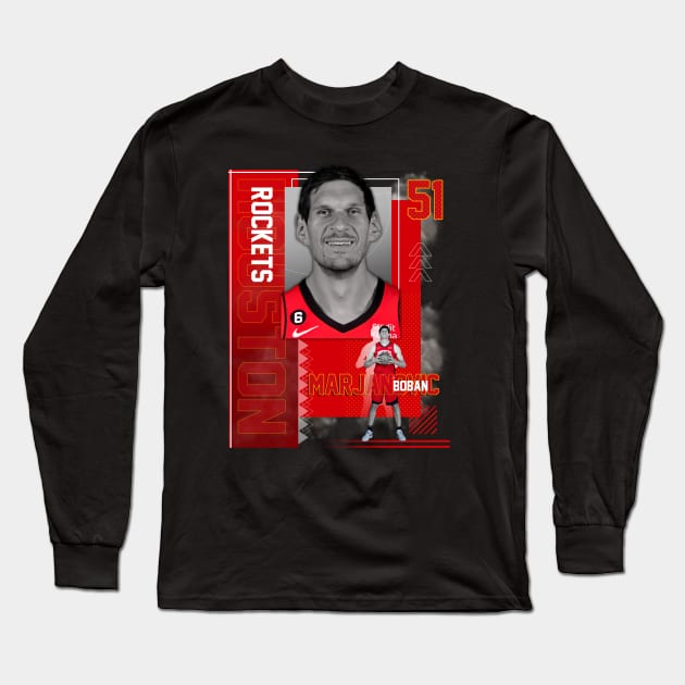 Boban Marjanovic 51 Long Sleeve T-Shirt by today.i.am.sad